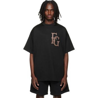 Fear of God Fear of God Black Cotton Rayon '43' T-shirt
