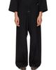 Fear of God Fear of God Black Cotton Wool Oxford Wide Leg Drawstring Trousers - 1