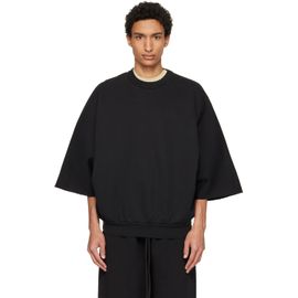 Fear of God Fear of God Black Cut Sleeve Sweatshirt
