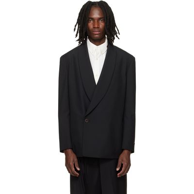 Fear of God Fear of God Black Double-Breasted Shawl Collar Blazer