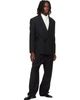 Fear of God Fear of God Black Double-Breasted Shawl Collar Blazer - 4
