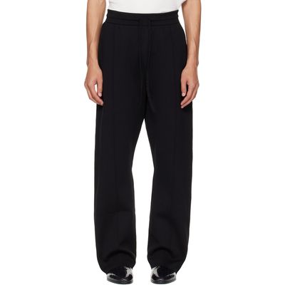 Fear of God Fear of God Black Double Knit Flared Jogging Trousers