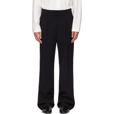 Fear of God Fear of God Black Double Weave Wool Tailored Flared Trousers
