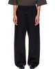 Fear of God Fear of God Black Double Weave Wool Wide Leg Drawstring Trousers - 1