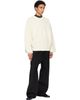 Fear of God Fear of God Black Double Weave Wool Wide Leg Drawstring Trousers - 4