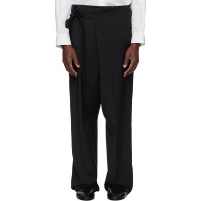 Fear of God Fear of God Black Easy Care Wool Wrap Trousers