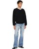 Fear of God Fear of God Black Merino Milano Knit Henley - 4