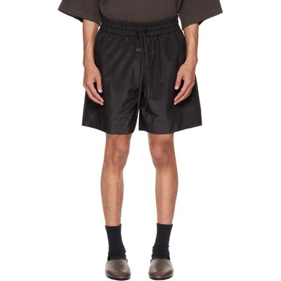 Fear of God Fear of God Black Nylon Taffeta Padded Sport Shorts