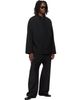 Fear of God Fear of God Black Relaxed Cropped Lapelless Blazer - 4