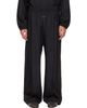 Fear of God Fear of God Black Striped Wool Wide Leg Drawstring Trousers - 1