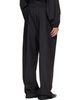 Fear of God Fear of God Black Striped Wool Wide Leg Drawstring Trousers - 3
