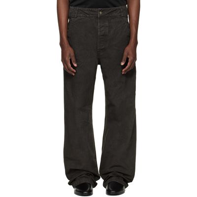 Fear of God Fear of God Black Washed Canvas Utility Jeans