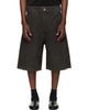 Fear of God Fear of God Black Washed Canvas Utility Shorts - 1