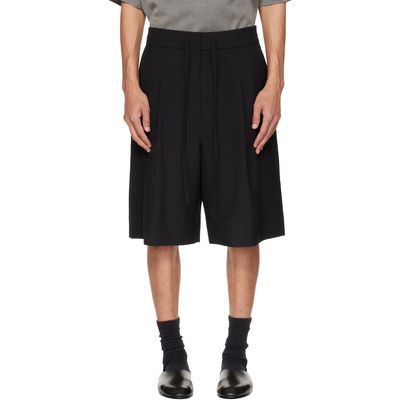 Fear of God Fear of God Black Wool Ripstop Baggy Shorts