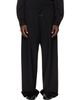 Fear of God Fear of God Black Wool Ripstop Wide Leg Drawstring Trousers - 1