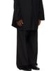 Fear of God Fear of God Black Wool Ripstop Wide Leg Drawstring Trousers - 2