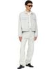 Fear of God Fear of God Blue Bleach Washed Denim Straight 5 Pocket Jeans - 4