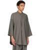 Fear of God Fear of God Gray Cotton Wool Oxford Relaxed Short Sleeve Shirt - 2