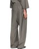 Fear of God Fear of God Gray Cotton Wool Oxford Wide Leg Drawstring Trousers - 3