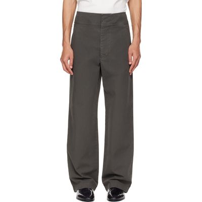 Fear of God Fear of God Gray Garment Dyed Cotton Casual Trousers