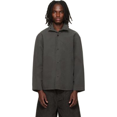 Fear of God Fear of God Gray Garment Dyed Cotton Sport Jacket