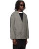 Fear of God Fear of God Gray Relaxed Cropped Lapelless Blazer - 2