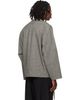 Fear of God Fear of God Gray Relaxed Cropped Lapelless Blazer - 3