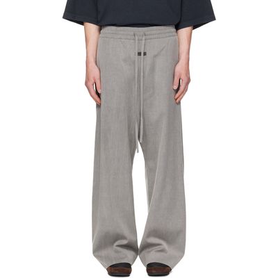 Fear of God Fear of God Gray Wide Leg Drawstring Trousers