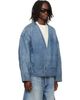 Fear of God Fear of God Indigo Lapelless Denim Jacket - 2