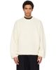 Fear of God Fear of God Off-White Double Knit Linen Wool Cotton Crewneck Sweater - 1