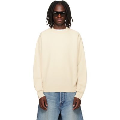 Fear of God Fear of God Off-White Wool Cotton Sport Mesh Knit Sweater