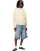 Fear of God Fear of God Off-White Wool Cotton Sport Mesh Knit Sweater - 4