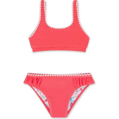 Feather 4 Arrow Feather 4 Arrow Kids' 4 The Frill of It Whipstitch Trim UPF 50+ Two-Piece Swimsuit