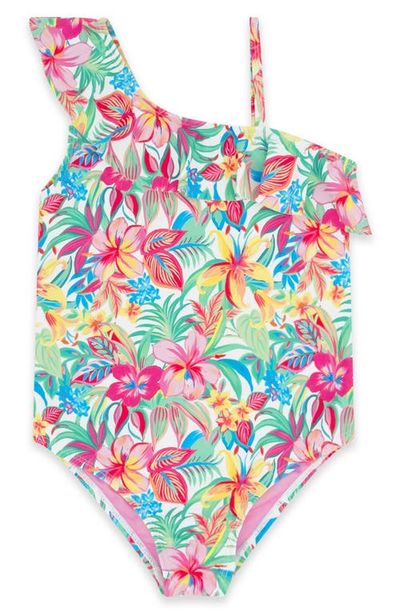 Feather 4 Arrow Feather 4 Arrow Kids' Beach Party Ruffle UPF 50+ One-Piece Swimsuit