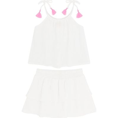 Feather 4 Arrow Feather 4 Arrow Kids' Cha Cha Cha Cotton Camisole & Tiered Skirt Set
