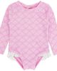 Feather 4 Arrow Feather 4 Arrow Kids' Coastal Cutie Long Sleeve UPF 50+ One-Piece Rashguard Swimsuit - 1
