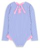 Feather 4 Arrow Feather 4 Arrow Kids' Coastal Cutie Stripe UPF 50+ One-Piece Rashguard Swimsuit - 3