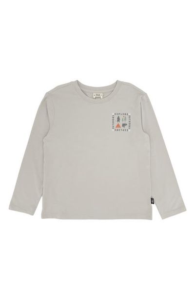 Feather 4 Arrow Feather 4 Arrow Kids' Explore Long Sleeve Cotton Graphic T-Shirt