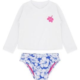 Feather 4 Arrow Feather 4 Arrow Kids' Ruffle Long Sleeve Two-Piece Rashguard Swimsuit