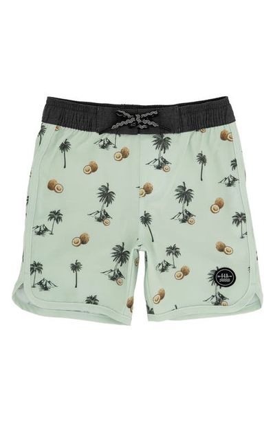 Feather 4 Arrow Feather 4 Arrow Kids' Scallop Coconut Print Board Shorts