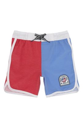 Feather 4 Arrow Feather 4 Arrow Kids' Scallop Print Volley Swim Trunks