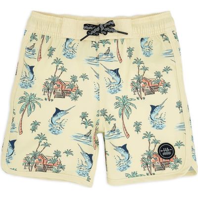 Feather 4 Arrow Feather 4 Arrow Kids' Sun Glow Scallop Board Shorts 