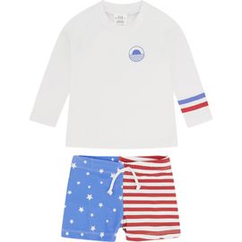 Feather 4 Arrow Feather 4 Arrow Kids' Surfs Up Long Sleeve UPF 50+ Two-Piece Rashguard Swimsuit