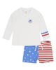 Feather 4 Arrow Feather 4 Arrow Kids' Surfs Up Long Sleeve UPF 50+ Two-Piece Rashguard Swimsuit - 2