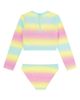 Feather 4 Arrow Feather 4 Arrow Kids' Waves 4 Days Long Sleeve UPF 50+ Two-Piece Rashguard Swimsuit - 2