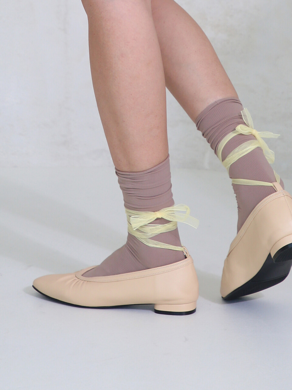 february second Ballerina flats - Butter