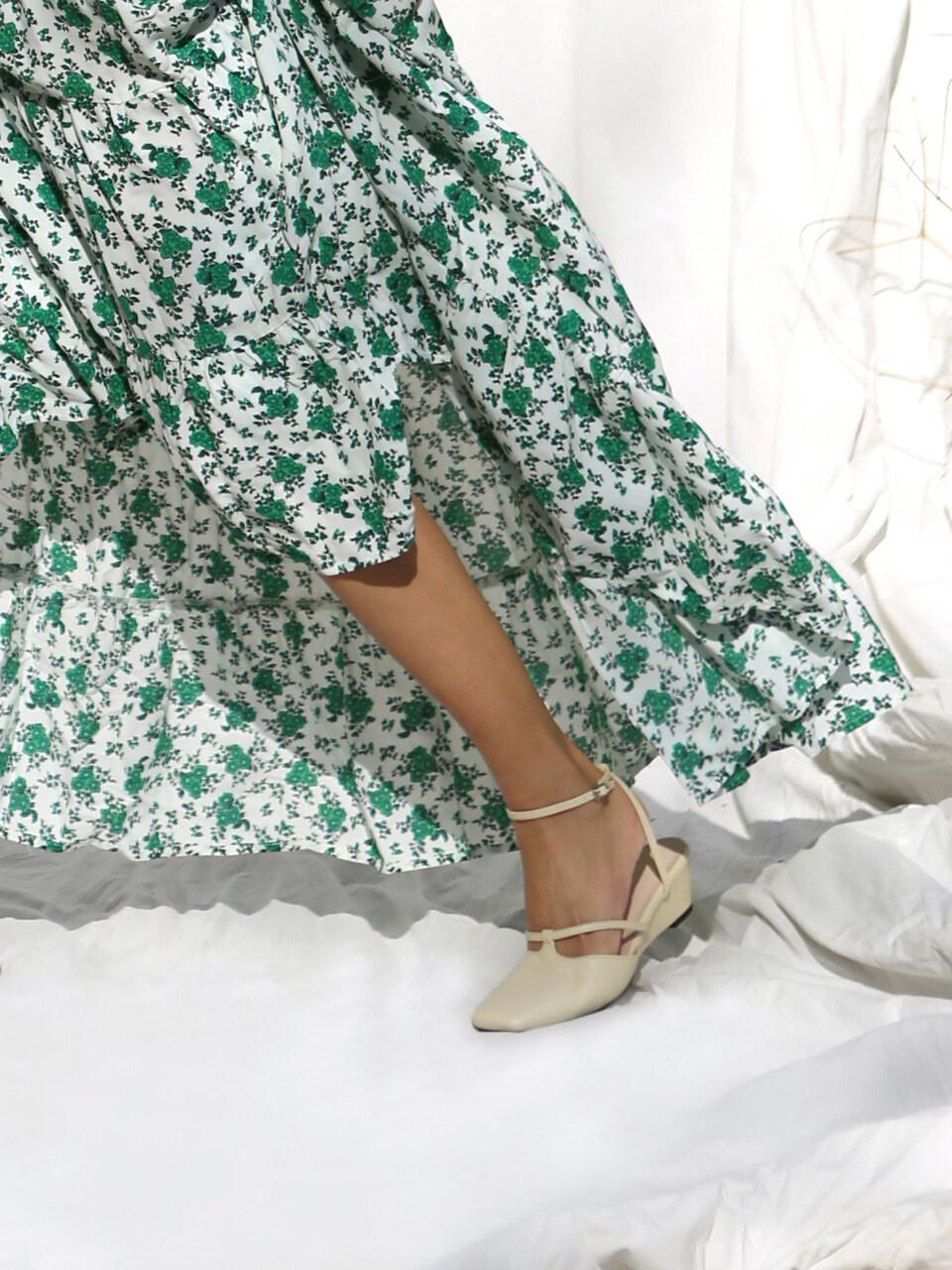 february second T Strap Wedges Slingback