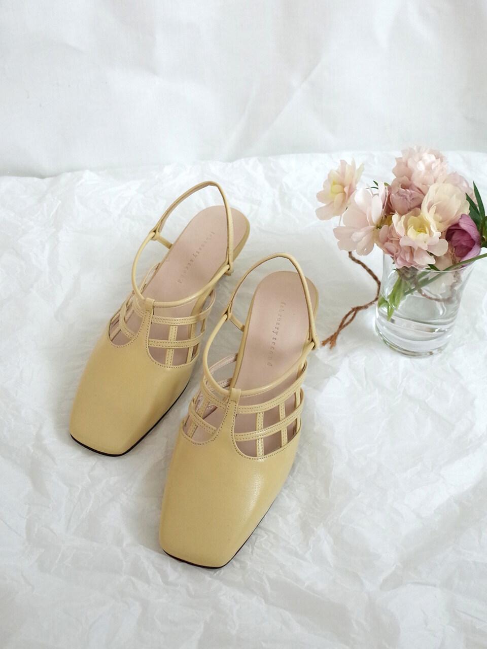 february second Waffle Slingback Mellow Yellow