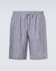 Fedeli Fedeli Alfa striped linen Bermuda shorts - 1
