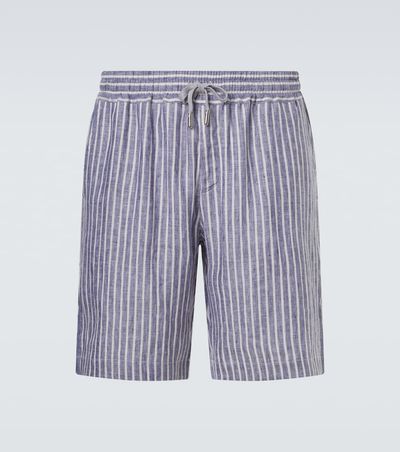 Fedeli Fedeli Alfa striped linen Bermuda shorts